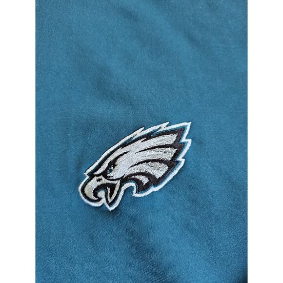 ANTIGUA PHILADELPHIA EAGLES 1/4 Zip Pullover Mens Large Green Fleece Jacket 2XL - Picture 6 of 9